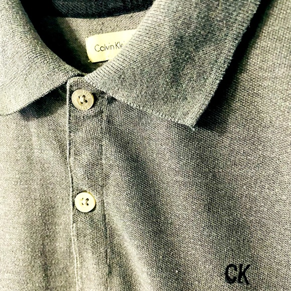 Gray Kids Polo by Calvin Klein - Picture 7 of 9